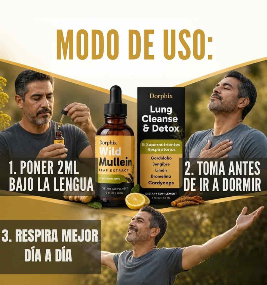 Tomas 2ml justo antes de dormir, y mientras tu cuerpo descansa, también trabaja. Muchos notan que amanecen respirando distinto — sin rutinas complicadas, sin recordatorios a media tarde.