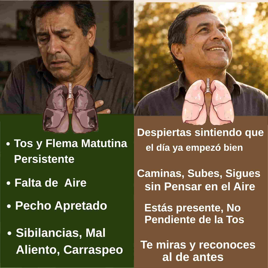 No se trata solo de la tos. Es dejar de evitar las reuniones por miedo a toser, volver a subir las escaleras sin quedarte sin aire, sentirte capaz otra vez frente a tu familia. Eso es lo que un cuerpo que respira mejor te devuelve.